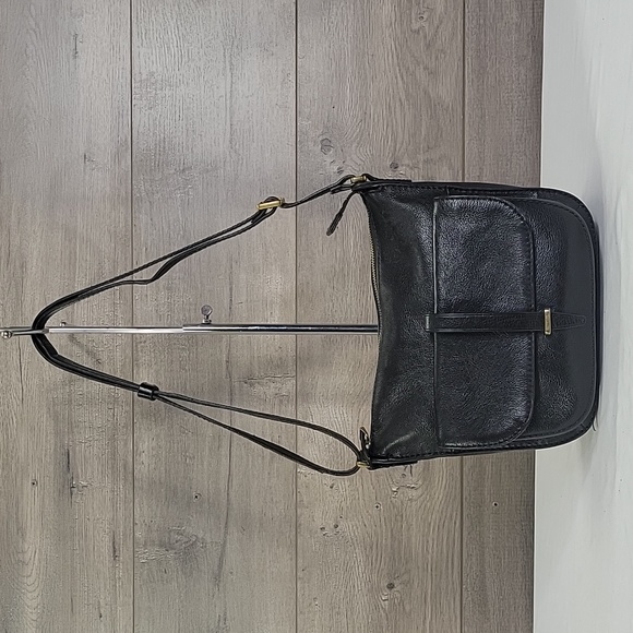 Fossil Handbags - Fossil Black Leather Crossbody Shoulder Bag